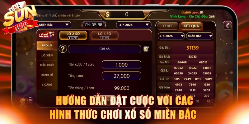 Hướng dẫn đặt cược với các hình thức chơi xổ số miền Bắc